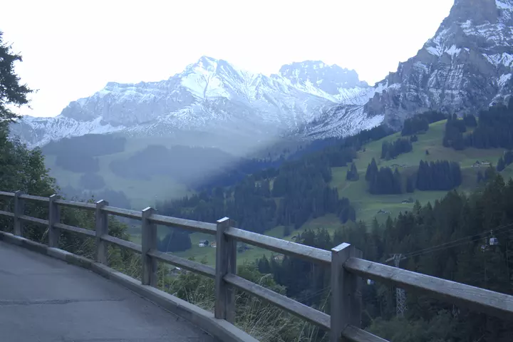 The mountains we could see from the Airbnb. Although the Airbnb was located a bit lower.